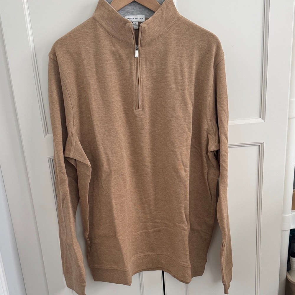 NWT Peter Millar Men's Crown Comfort Quarter-Zip Pullover